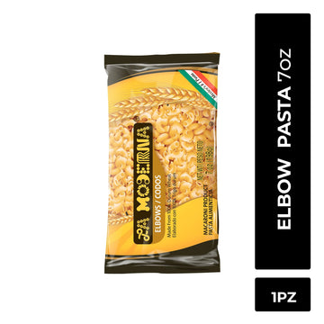 LA MODERNA, Elbow Codos Pasta, 7 oz (Pack of 20) | Enriched Durum Wheat Semolina | Kosher, Non-GMO, Iron and Vitamin-Fortified |