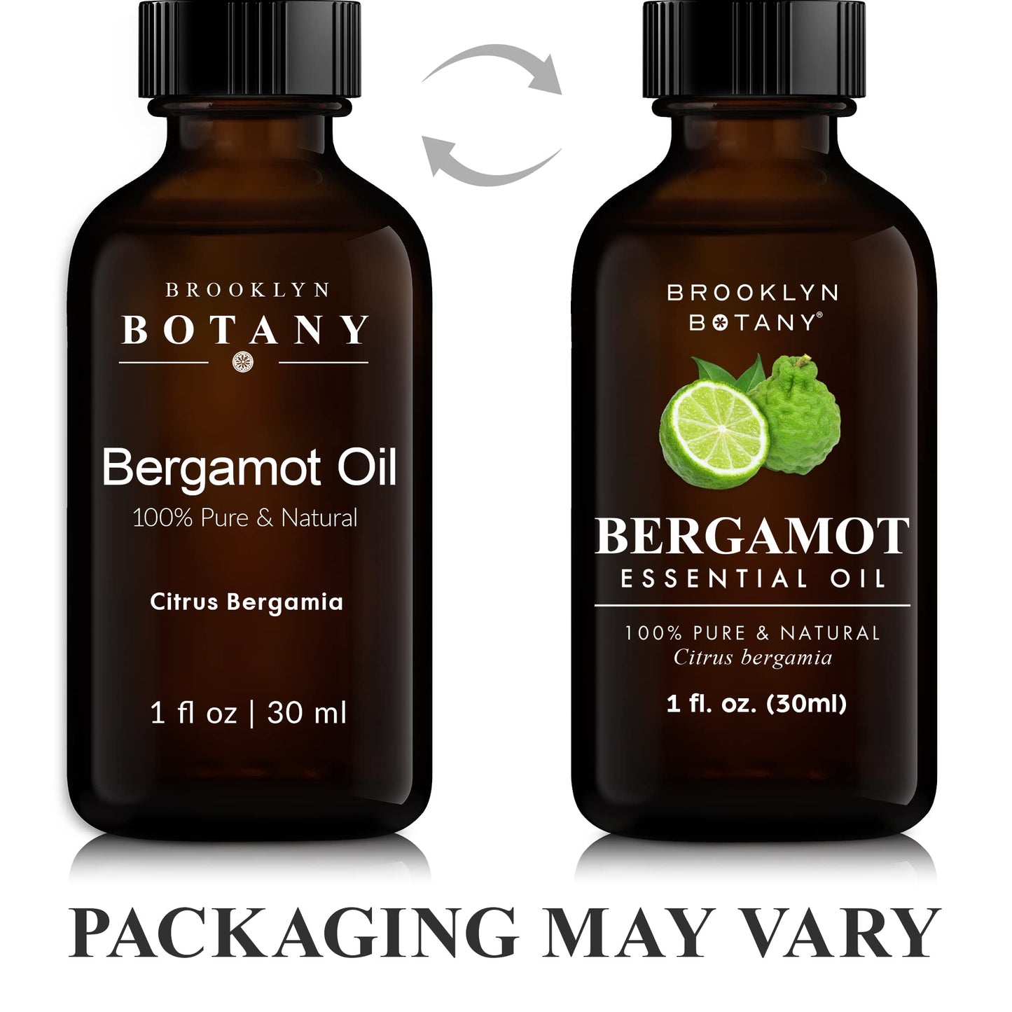 Brooklyn Botany 100% Pure Bergamot Essential Oil - Therapeutic Grade with Dropper for Aromatherapy - 1 Fl Oz