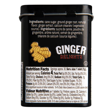 Ginger Delights Spicy Chai Candy | Genuine Ground Ginger Root, Natural Flavors | Kosher Certified, Vegan, Gluten Free | Aspartam