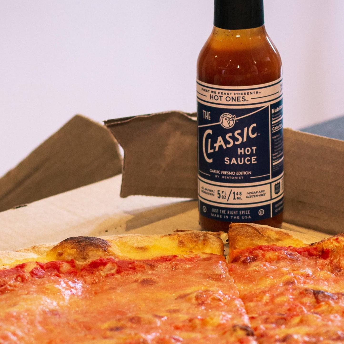 HOT ONES Garlic Fresno Hot Sauce - Natural Ingredients, 5 fl oz Bottle