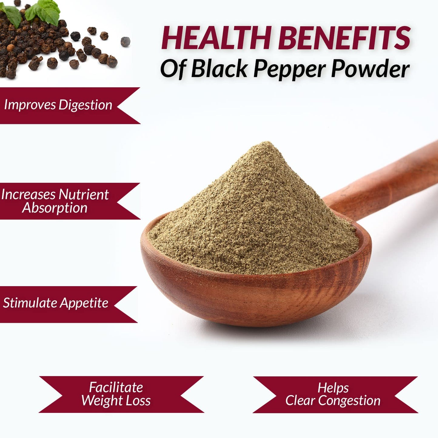 Himalayan Chef Organic Black Pepper Powder - 6.17Oz (175g), Free from Artificial Colors & Additives, Non GMO & Kosher Certified,