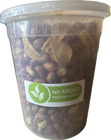 Adobon Mani Halal Garlic Roasted Red Skin Peanuts Filipino Snack Home Made No Preservatives Halal Snacks (21 Oz, Plain)