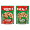 Emerald Nuts Combo (Variety Pack) Featuring Jalapeno Seasoned Cashews & Sriracha Seasoned Cashews | 5 Oz Resealable Bags | Koshe