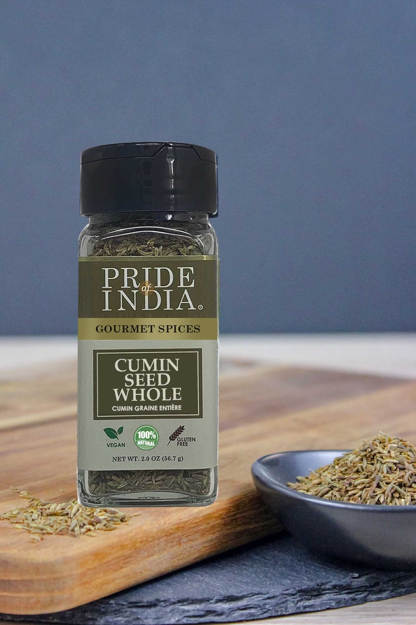 Pride Of India ?Cumin Seed Whole ?Gourmet Indian Spice ?Excellent For Culinary Uses ?Fresh And Quality Seeds ?Adds Flavor & Arom