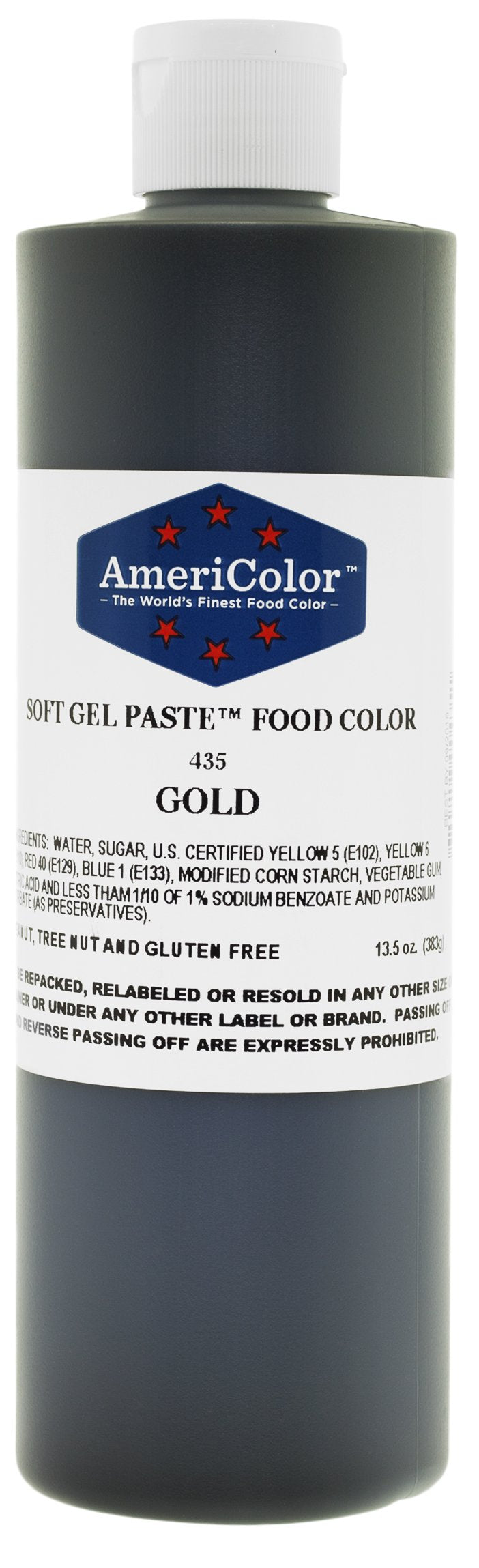 AmeriColor Gold Soft Gel Paste Food Color, 13.5 Ounce