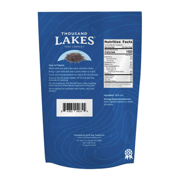 Thousand Lakes Minnesota Grown Wild Rice - 2-Pack 15 Ounces (30 Ounces Total) | 100% Wild Rice | All Natural