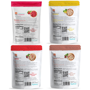 Mag Frozen Fruit Snacks Mixed Fruits Strawberyy Apple Banana Apple Cinnamon Slices Healty Snack For Travellers Freeze-Dried Cand