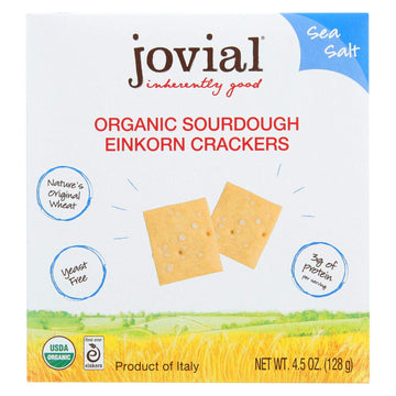 Jovial Crckr,Og2,Einkrn,Sea Sal 4.5 Oz (Pack Of 10)