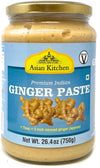 Asian Kitchen Ginger Cooking Paste 26.5Oz (750G) Glass Jar ~ Vegan | Gluten Free | Non-Gmo | No Colors | Indian Origin