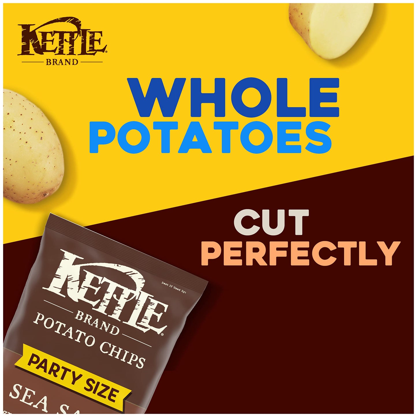 Kettle Brand Potato Chips, Sea Salt Kettle Chips, 13 Oz