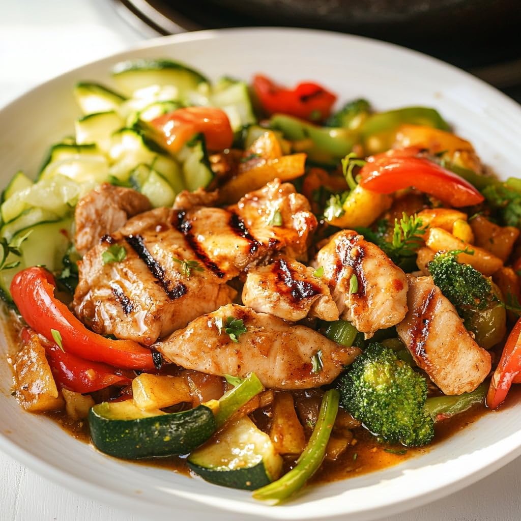 Grumpy Butcher Premium Prepared Meals: Chicken Asada & Vegetables, 10 Pack (12 Oz Each, 7.5 Lb Total) - Artisan Frozen Meals - S