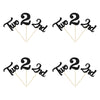 24Pcs Two Cupcake Toppers Glitter 2nd Birthday Cupcake Pick Decorations for Baby Shower Second Birthday Party Cake Decorations S