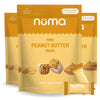 Numa Foods Mini Peanut Butter Bars - Vegan, Low Sugar, High Protein, All Natural, Gluten Free - Crunchy Plant Based Peanut Butte