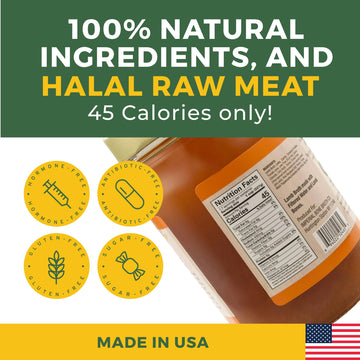 Healo Foods Lamb Bone Broth, Gluten-Free, Non-GMO, Fat-Free, 14 Fl Oz