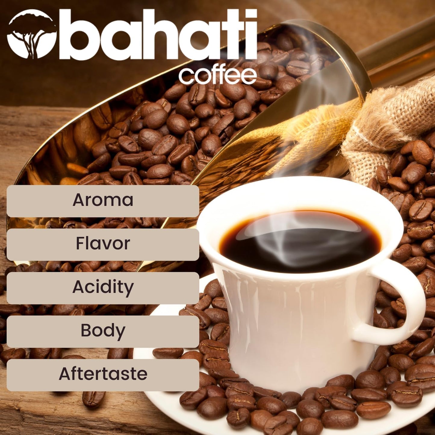 Kenya Aa Grade Roasted Arabica Coffee Beans From Great Rift Valley - 100% Pure Arabica Coffee Roasted Beans (Medium Roast Whole