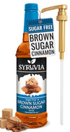 Syruvia Sugar-Free Brown Sugar Cinnamon Syrup for Coffee, Flavored Coffee Syrup Great for Coffee, Shakes, Smoothies and Cocktail