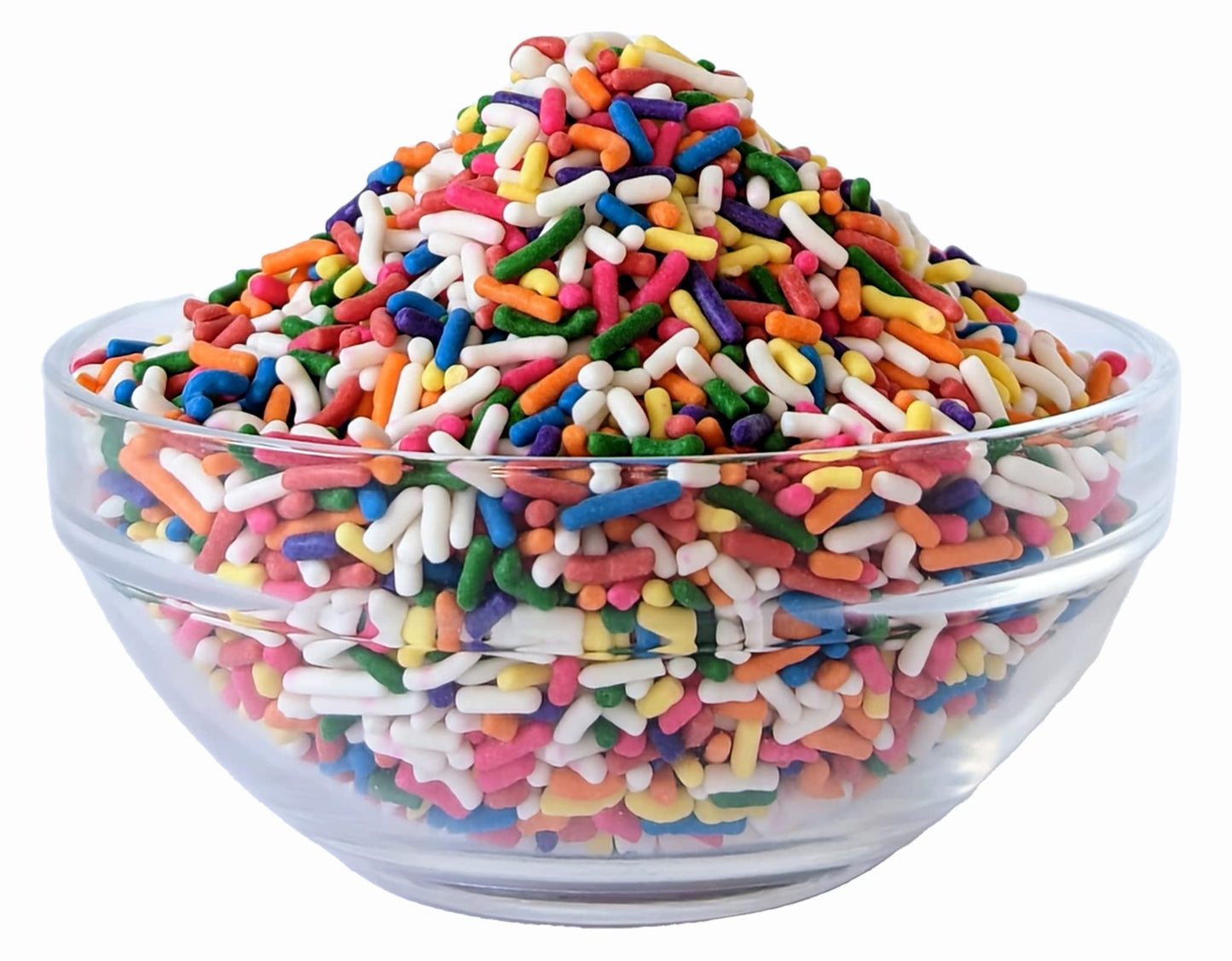 Rainbow sprinkles by Medley Hills farm in Reusable Container 2.2 Lbs. - Great bulk rainbow sprinkles for cake decorating - Koshe