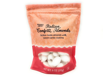 Italian Confetti Almonds With Sweet Candy Coating By Trader Joes 6Oz/170G - Pack Of 2