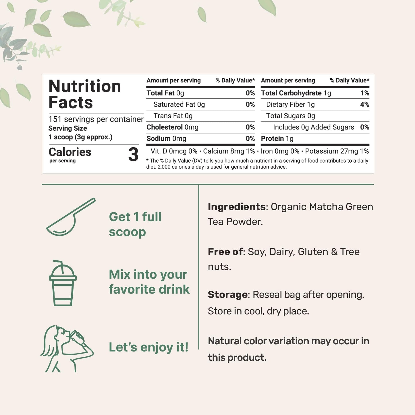 Micro Ingredients Organic Matcha Green Tea Powder, 1Lb | Premium First Harvest Japanese For Daily Beverage | 100% Pure Culinary