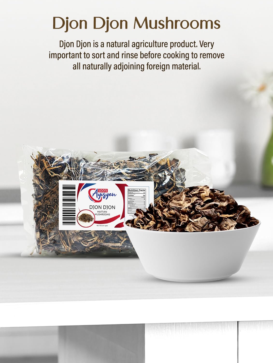 Djon Djon - 2 Oz - Grown In Haiti - 100% Ayisyen