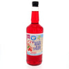 Hypothermias Shaved Ice & Snow Cone Syrup - Quart (32 fl. oz) - Cherry - Made with Non-GMO 100% Pure Cane Sugar, No Corn Syrup -