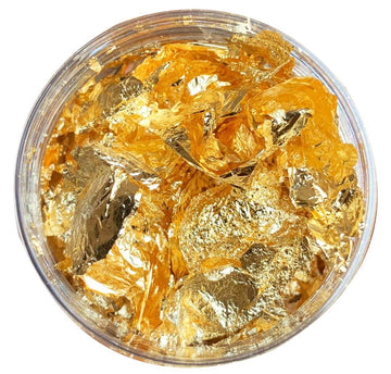 KOOTIPS Mini Foil Cupcake Toppers, Gold Shaker Jar Decoration for Weddings and Parties, Model KOOTIPS-100111