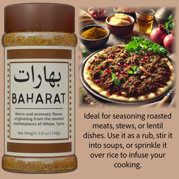 Pelto Spices of the Middle East - Zaatar, Baharat, Harissa Set, 1 Ounce (Pack of 3) - Premium Arabic Seasonings Gift Box