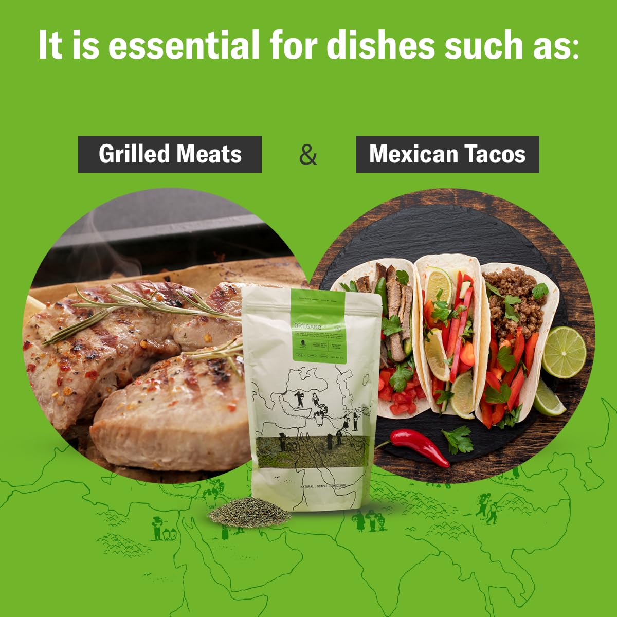 QUINTAL MX Dried Oregano Leaves - Fresh & Fragrant Mexican Seasoning - 16 Oz