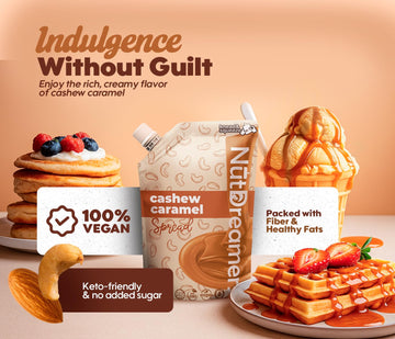 Nut Dreamers Cashew Caramel Spread, Vegan, Gluten Free, No Refined Sugar, 10 oz Pouch