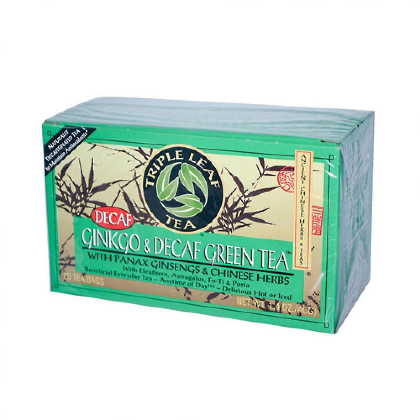 Triple Leaf Tea Tea Flavor Blendkgo Decaf Green 20 Bag