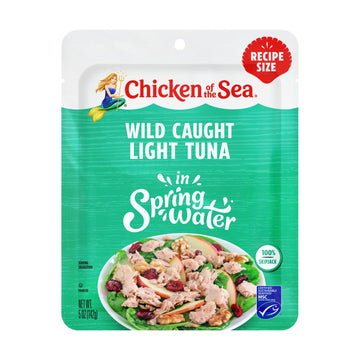 Chicken of the Sea Light Tuna, Wild Caught, 5 oz. Packet, Box of 12