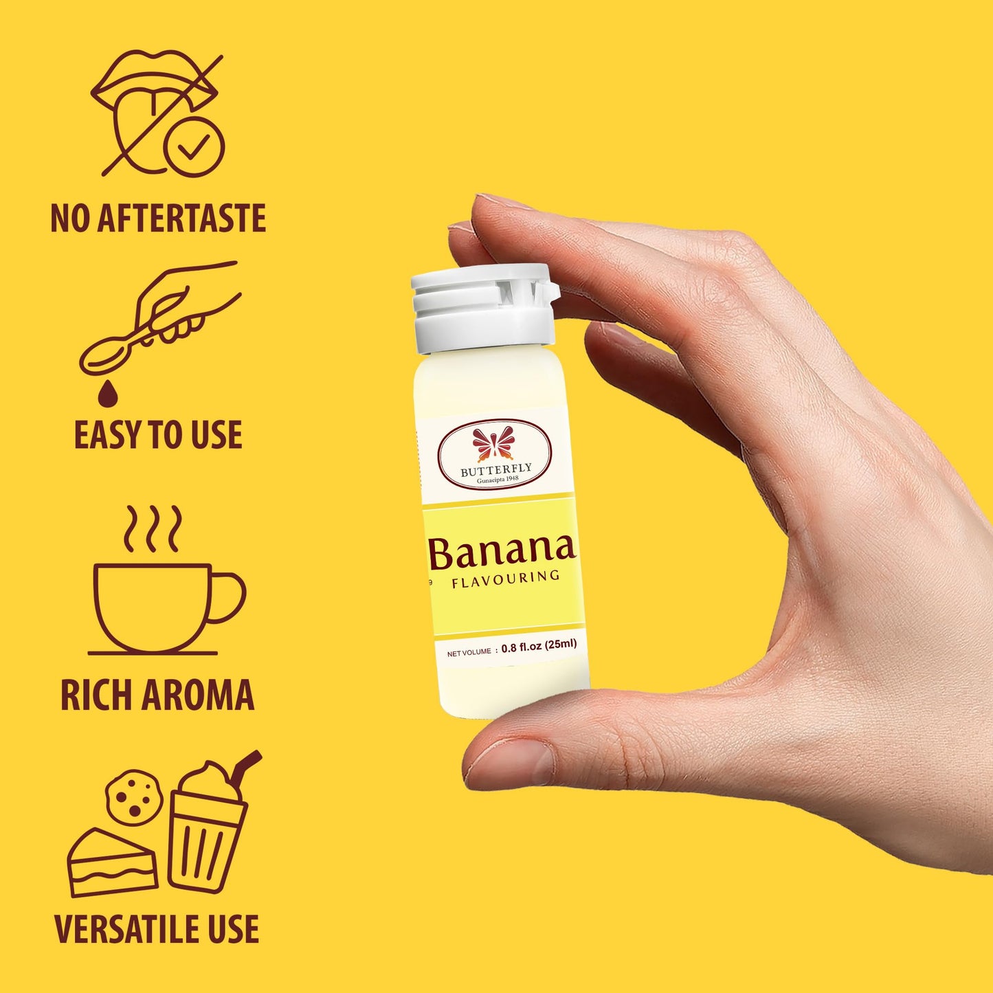 Butterfly Flavoring Extract Paste, 25 Ml (Banana, Pack Of 1)