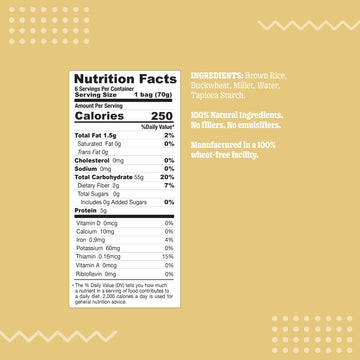 SAMABILA Multigrain Ramen - Gluten Free, Vegan, 100% Natural Ingredients, 14.82 Ounce (Pack of 6)