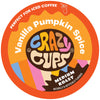 Crazy Cups Flavored Coffee Pods, Vanilla Pumpkin Spice Coffee, Single Serve Coffee For Keurig K Cups Machines, Hot Or Iced Coffe