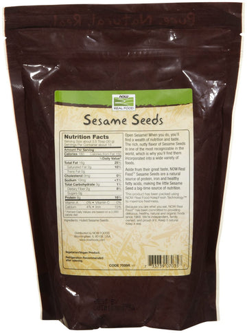 NOW Foods Sesame Seed Hulled, 1 lb