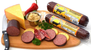 Pearson Ranch Venison Summer Sausage Pack of 3 - 7oz Stick of Deer - Exotic Meat, Gluten-Free, MSG-Free, Paleo and Keto Friendly