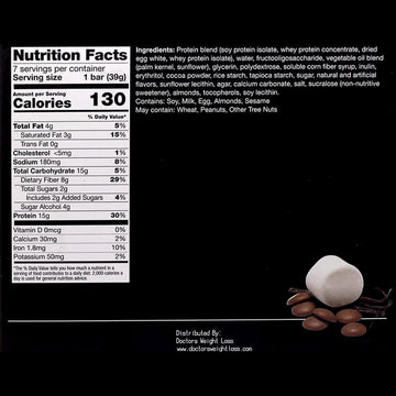 Protiwise – Remix Vanilla-Choco High Protein 15G Bar | 7/Box | Weight Loss, Diet, Keto Friendly, Hunger Control, Meal Replacement | Gluten Free, Low Fat, Low Sugar