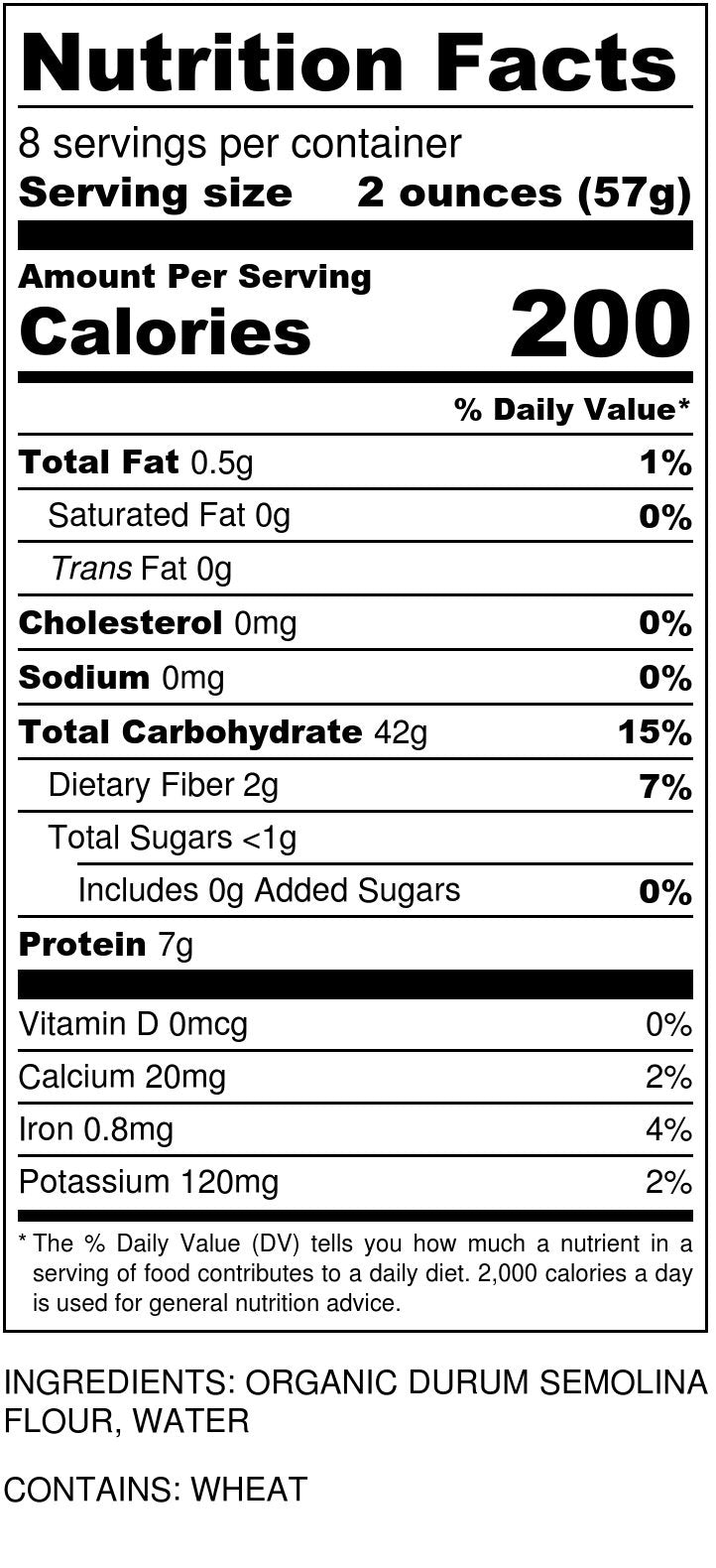 Sfoglini Organic Durum Semolina Trumpets Pasta, 16 Ounce,(Pack Of 4)