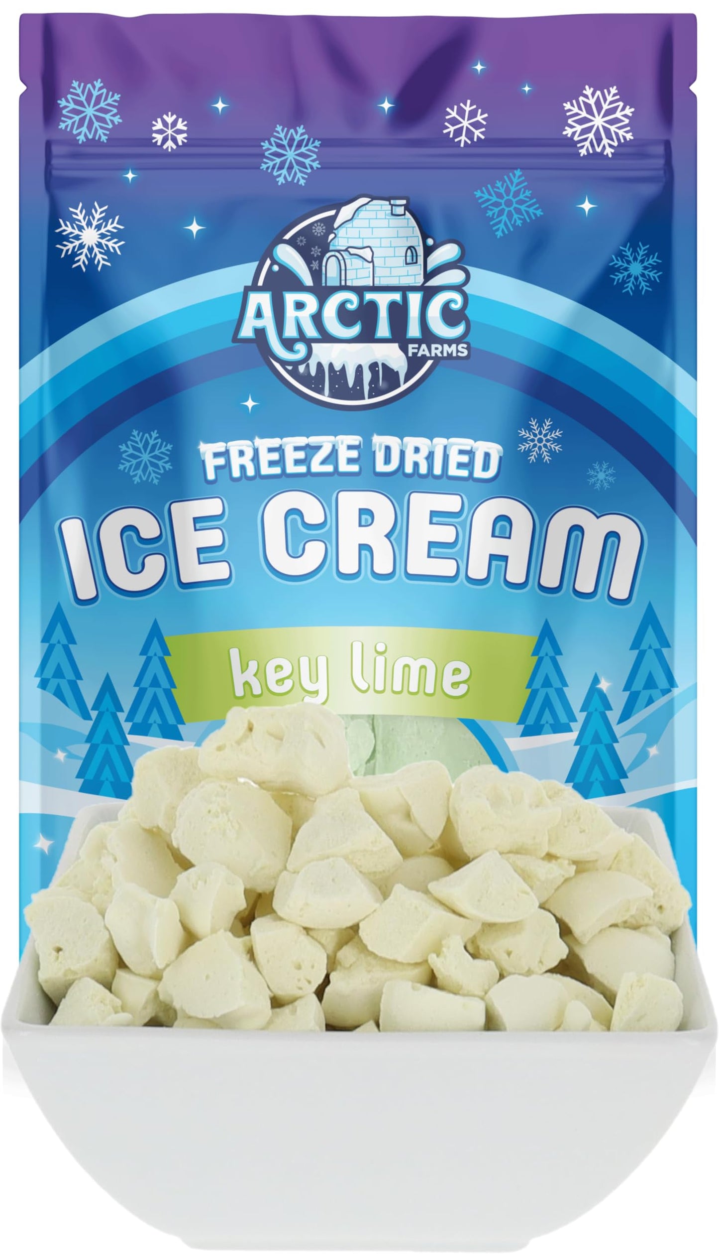 Arctic Farms Freeze Dried Ice Cream Bits Bagged And Boxed - Does Not Melt (Key Lime) (2.5Oz)