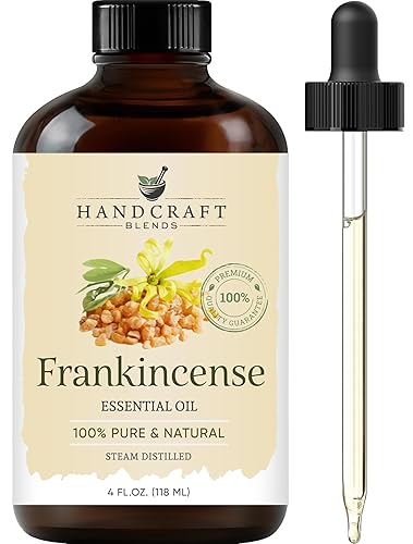 Handcraft Blends Frankincense Essential Oil - 100% Pure & Natural, 4 fl. Oz, Premium Therapeutic Grade with Glass Dropper