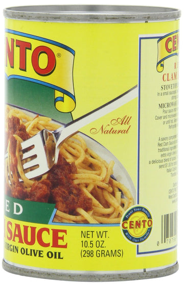 Cento Red Clam Sauce, 10.5 Ounce Cans (Pack Of 12)