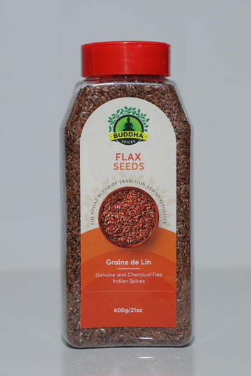 Buddha Spices Inc. Flax Seeds - 600g - 21 Oz)