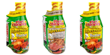 Tony Chachere Injectable Marinade Variety Pack, Butter And Roasted Garlic, 17 Fl. Oz, 3 Count