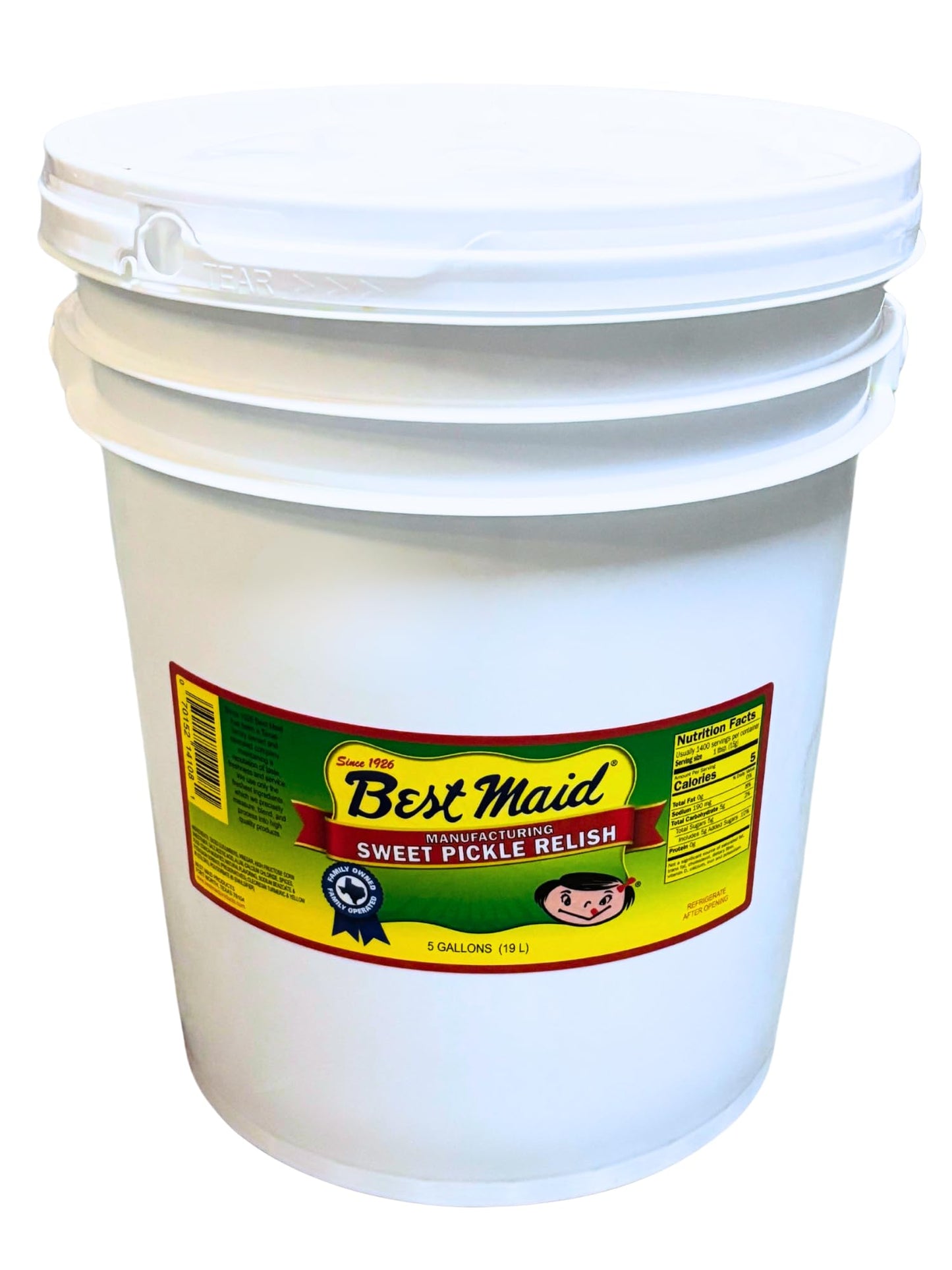 Best Maid Dill Pickle Sweet Relish, 640 Fl Oz, Foodservice Bulk, American Grown & Made, Ideal for Concession Stands