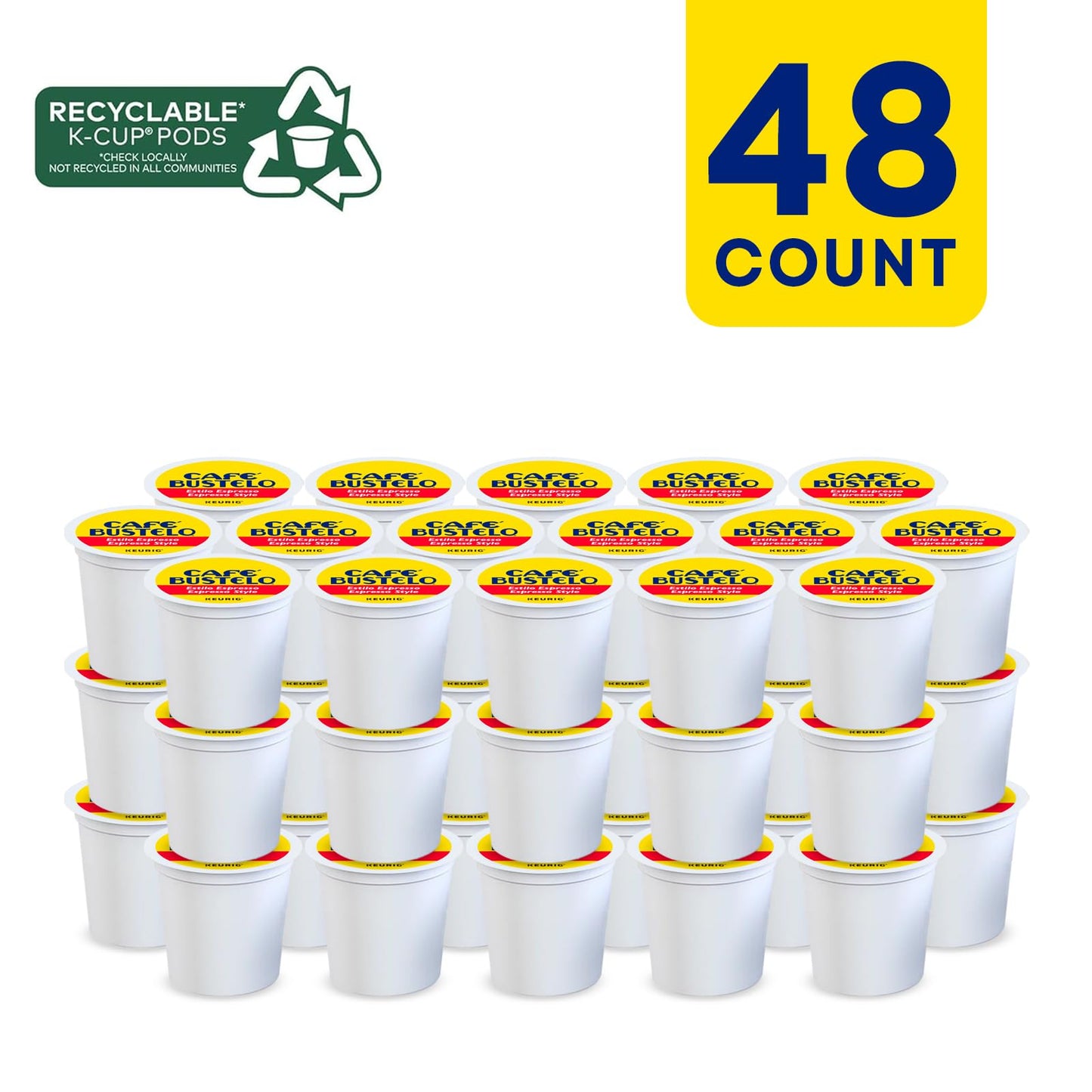 Caf Bustelo Espresso Roast 48 K Cup Packs