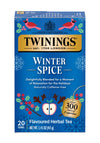 Twinings Winter Spice Herbal Tea Individually Wrapped, 20 Count (Pack Of 1), Includes Camomile, Apple, Cinnamon, & Clove, Caffeine-Free, Enjoy Hot Or Iced