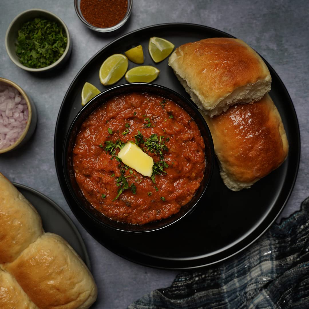 Ashoka Traditional Meals 1932, Vegan Mashed Vegetable Instant Curry, All-Natural, Ready to Eat Microwavable Meals, Bombay Pav Bh