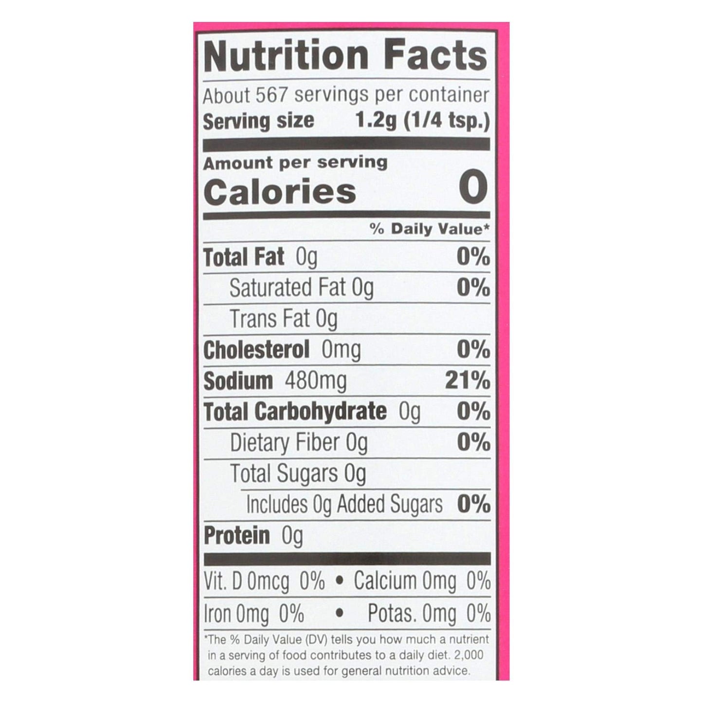 ALESSI FINE HIMALAYAN PINK SALT 24 OZ SHAKER ( 1 pk )