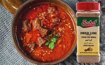 Sadaf Ground Dried Lime - Dried Lime Powder For Cooking And Food Seasoning - Limoo Omani - Middle Eastern Cuisine - Kosher - 10 Oz Bottle With Shaker Top