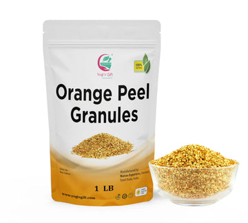 Dried Orange Peel 1 Lb | Rich Citrus Aroma And Flavour | Small Granules | Perfect For Tea, Cookies, Rye Breads, Seasoning & More